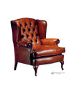 Butaca Orejera Inglesa MANOLETE – Clásica, artesanal y en piel
