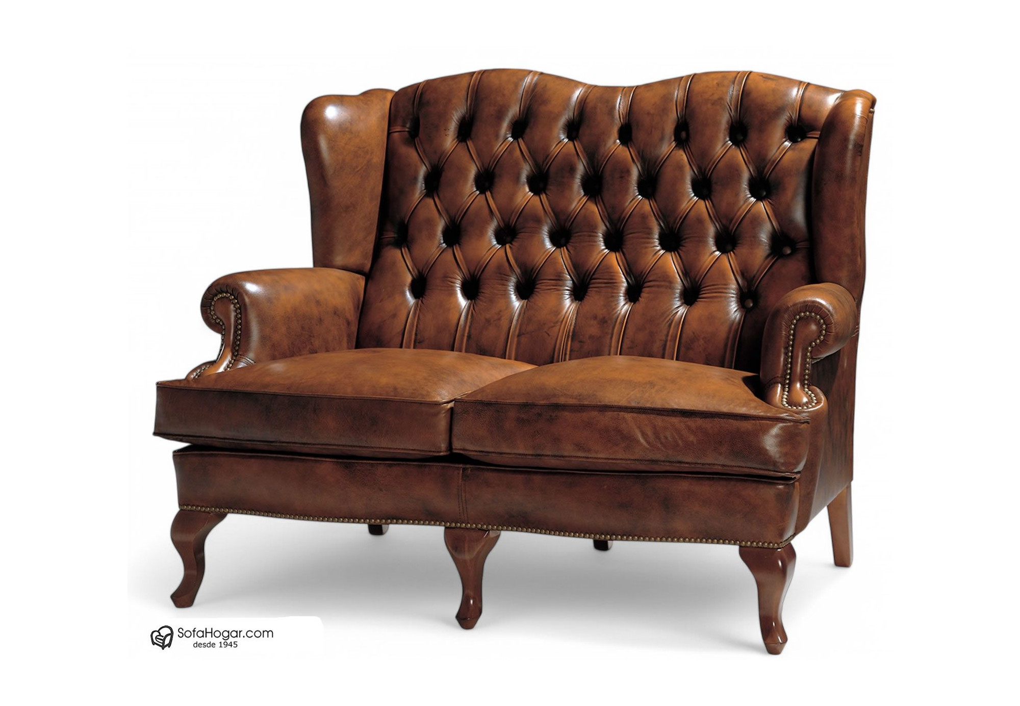 Butaca Orejera Inglesa MANOLETE – Clásica, artesanal y en piel