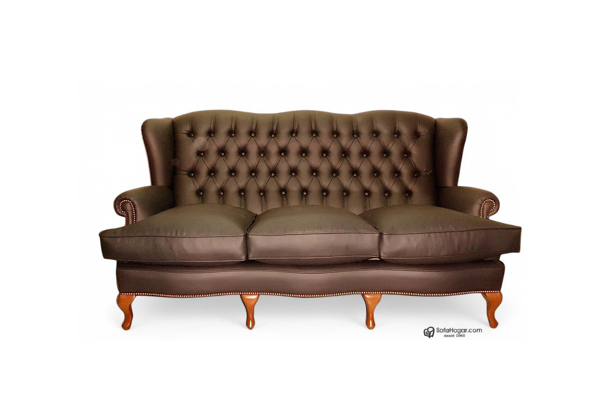 Butaca Orejera Inglesa MANOLETE – Clásica, artesanal y en piel