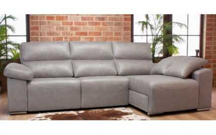 Sofás Piel Natural Moderna Chaise Longue Relax Motor Modelo ENERGY