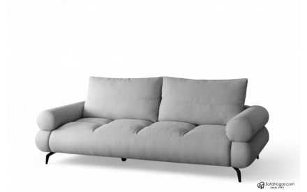 Sofá Piel Natural Diseño Gama Lujo Pata Alta Modelo NADIR