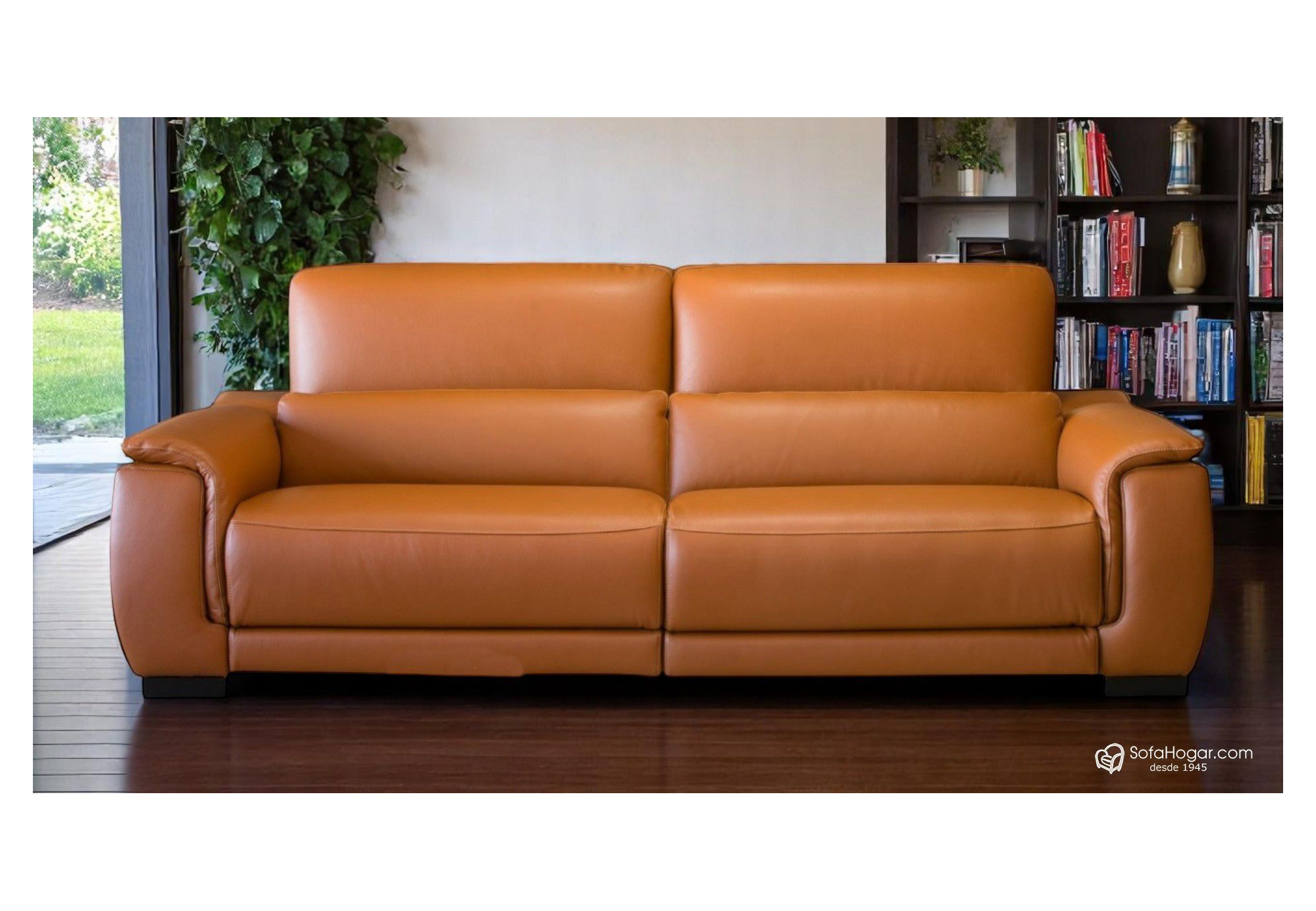 Sofá Piel Alta Gama Relax eléctrico a motor. | SofaHogar com.