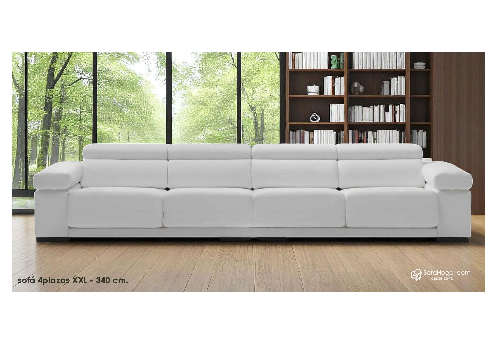 Sofá de piel moderno de lujo ALMU | Sofás de cuero español | SofaHogar