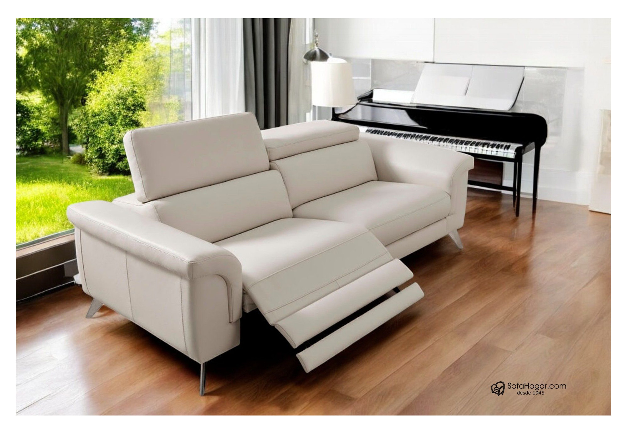 Sofá en Piel Moderno Relax Eléctrico a Motor  - Comodidad y Estilo