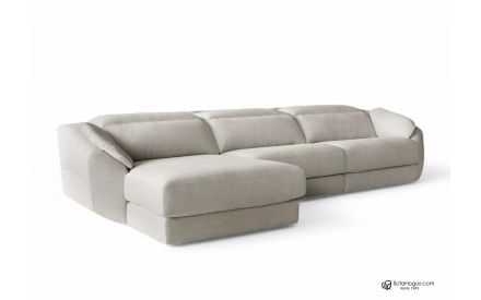 Sofá Chaise Longue Piel Natural Diseño Relax Motor o Fijo Modelo ELEGANT