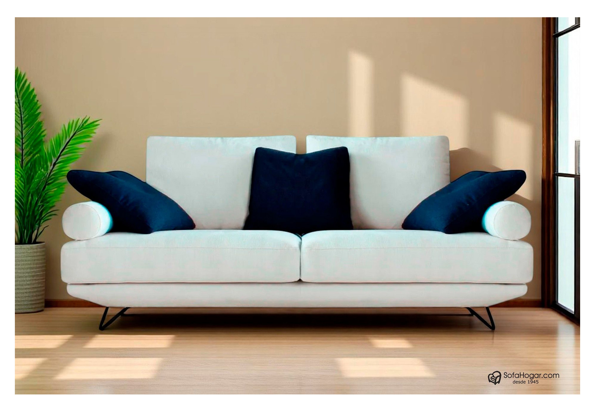 Sofá de Lujo Chaise Longue Curvo en Piel | Diseño Exclusivo y Elegante