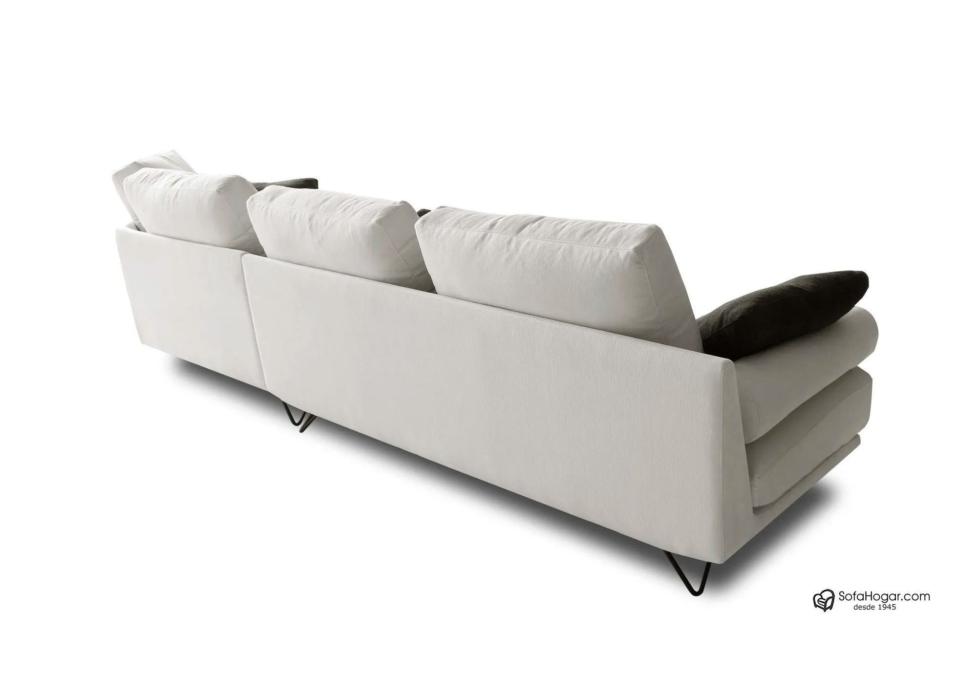 Sofá de Lujo Chaise Longue Curvo en Piel | Diseño Exclusivo y Elegante