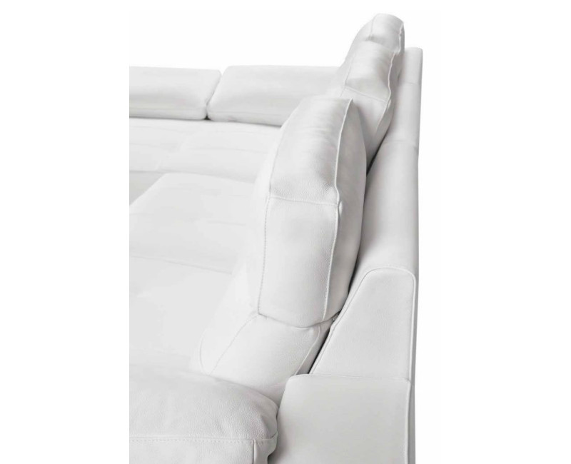 Sofá 3 Plazas con Chaiselongue Piel Relax al mejor precio