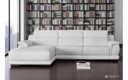 Chaise Longue Piel Vaca Natural Relax Eléctrico Modelo WISCONSIN