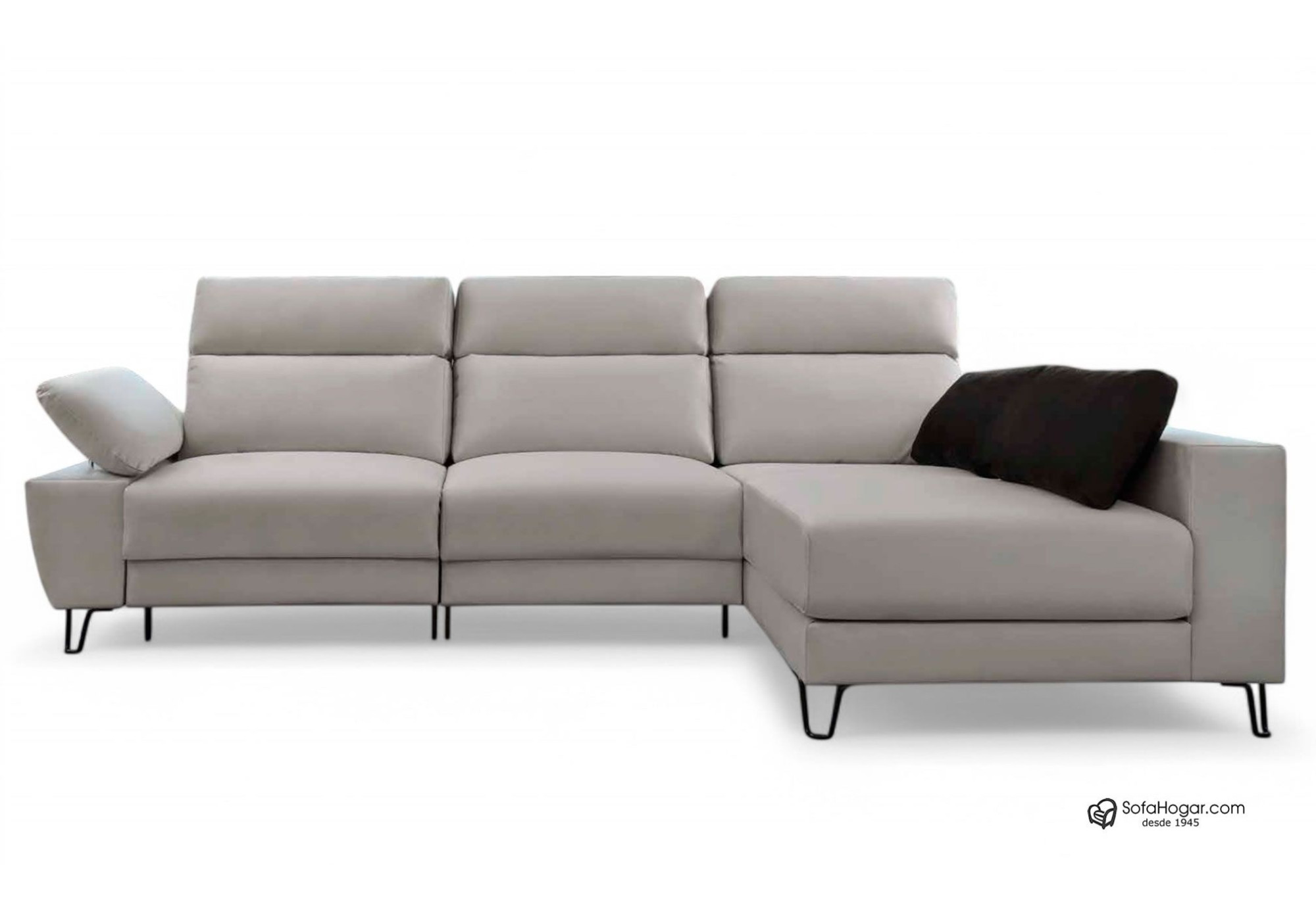 Sofá Chaise Longue Moderno – Piel Blanca y Diseño de Lujo