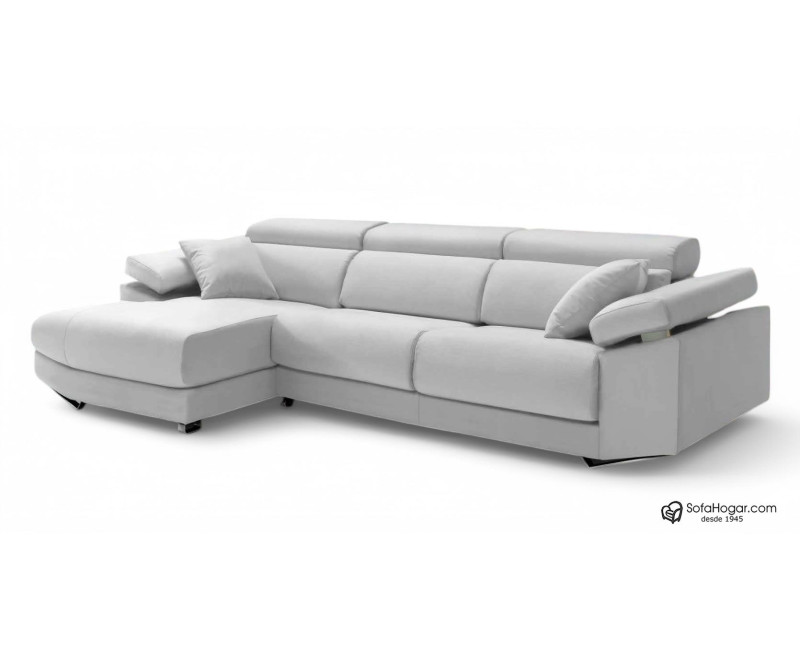 Sofá de Diseño de Lujo en Piel Genuina | Asientos Deslizantes y Brazos