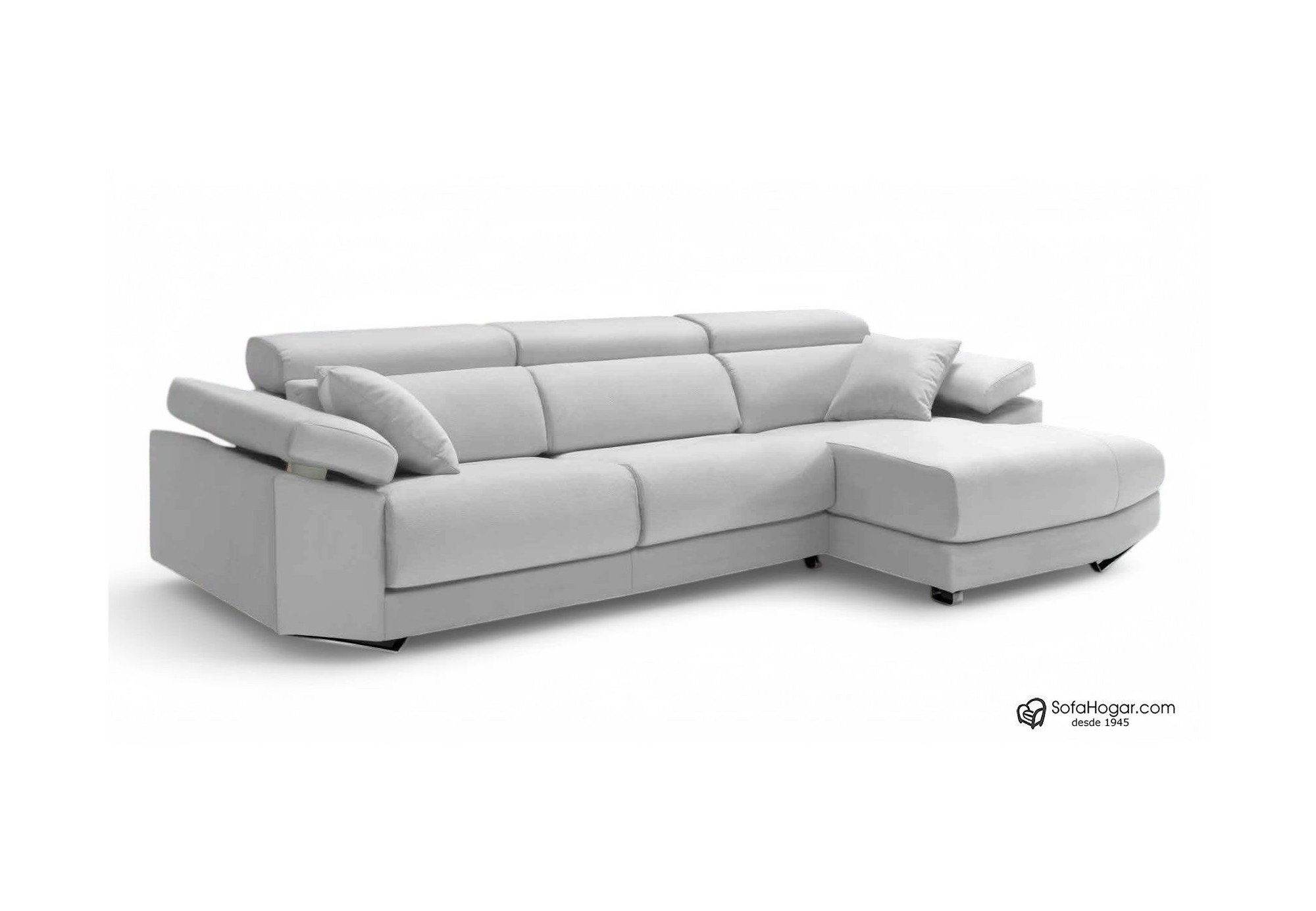 Sofá de Diseño de Lujo en Piel Genuina | Asientos Deslizantes y Brazos