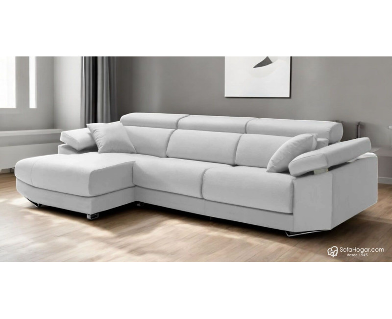 Sofá de Diseño de Lujo en Piel Genuina | Asientos Deslizantes y Brazos