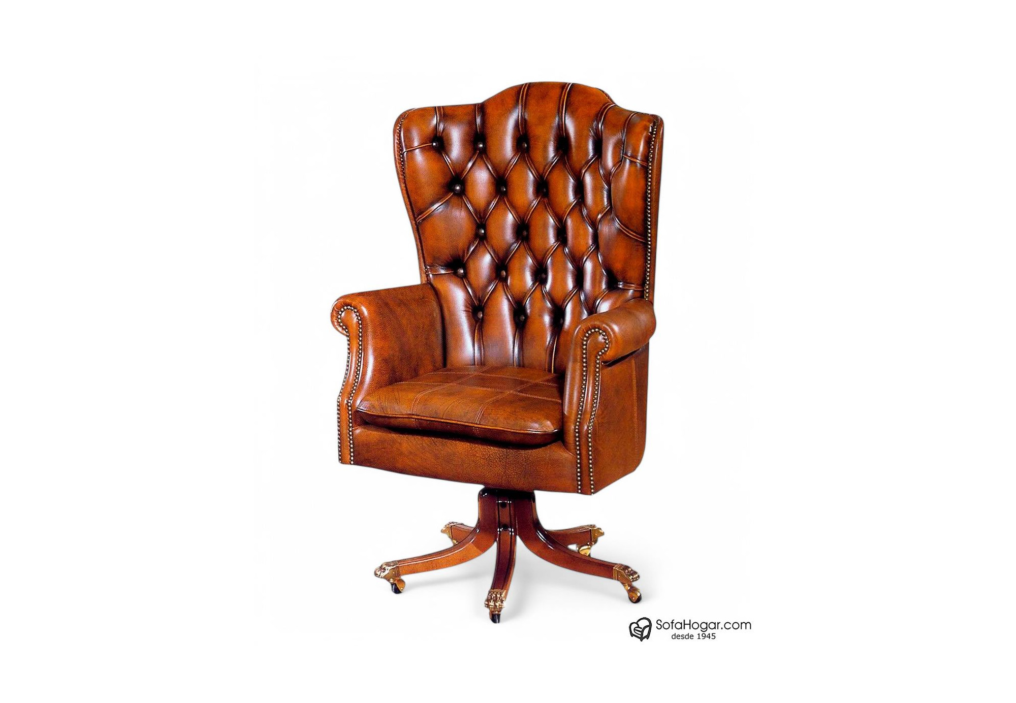 Butaca Despacho Bicolor – Piel Natural Inglesa, Artesanal y de Lujo