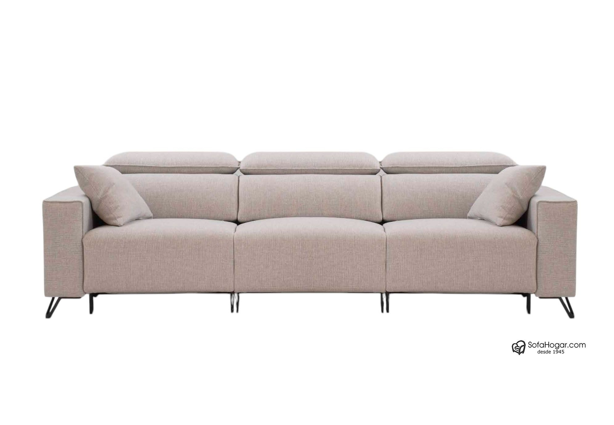 Sofá Chaise Longue Blanco de Piel de Lujo – Modelo ICARO Reclinable y Relax Motorizado