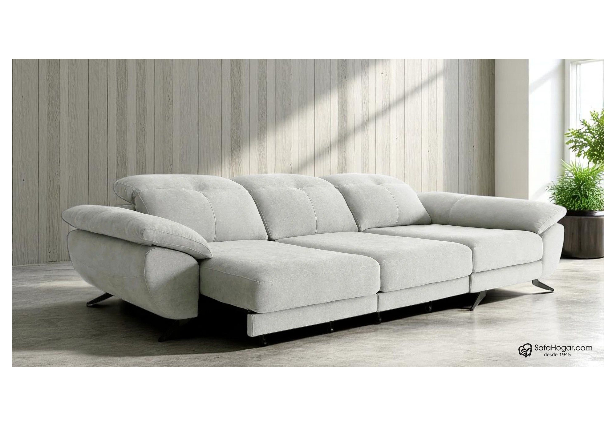 Sofá Chaise Longue Piel Natural – Carro Cama Estable HUGO