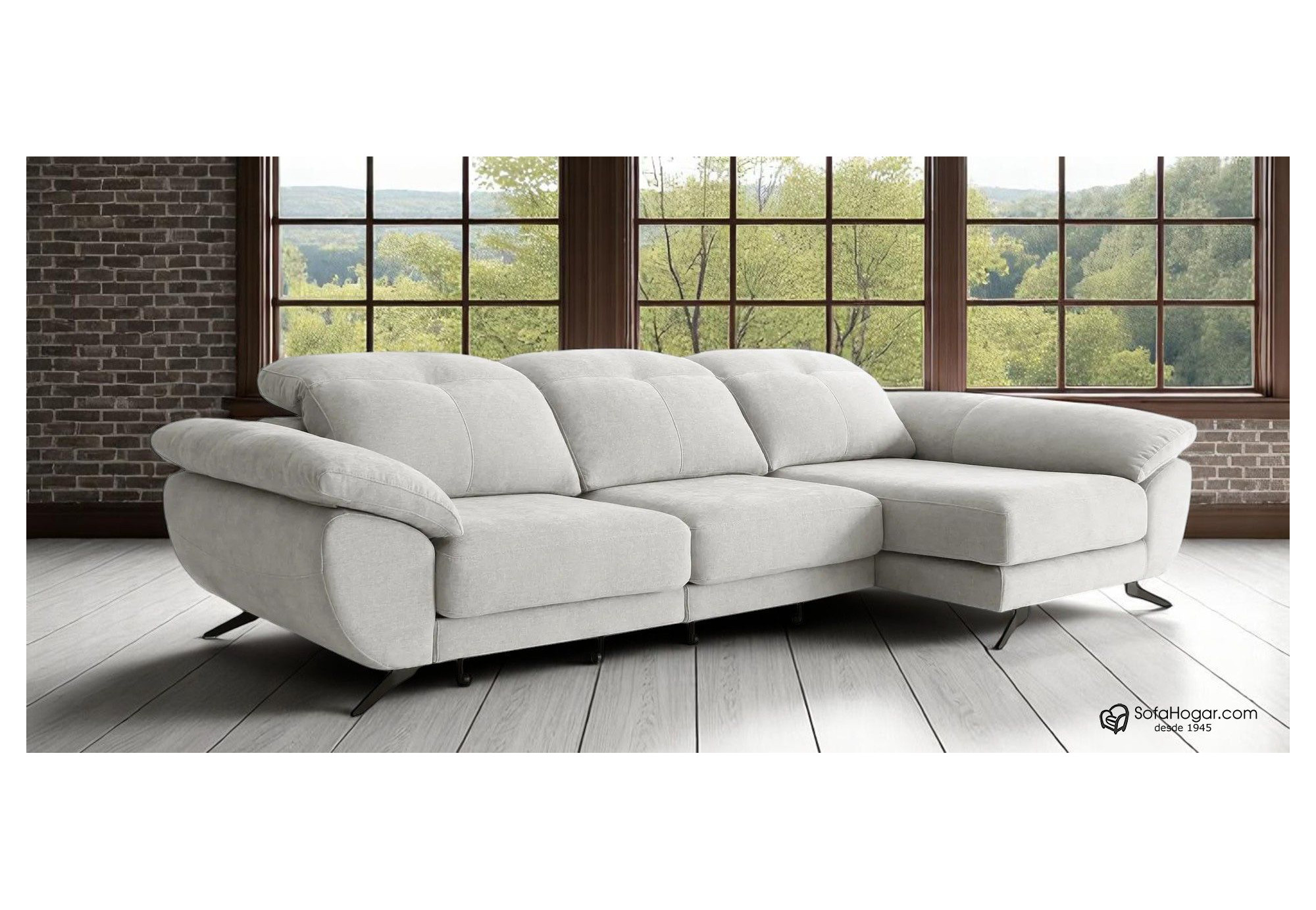 Sofá Chaise Longue Piel Natural – Carro Cama Estable HUGO