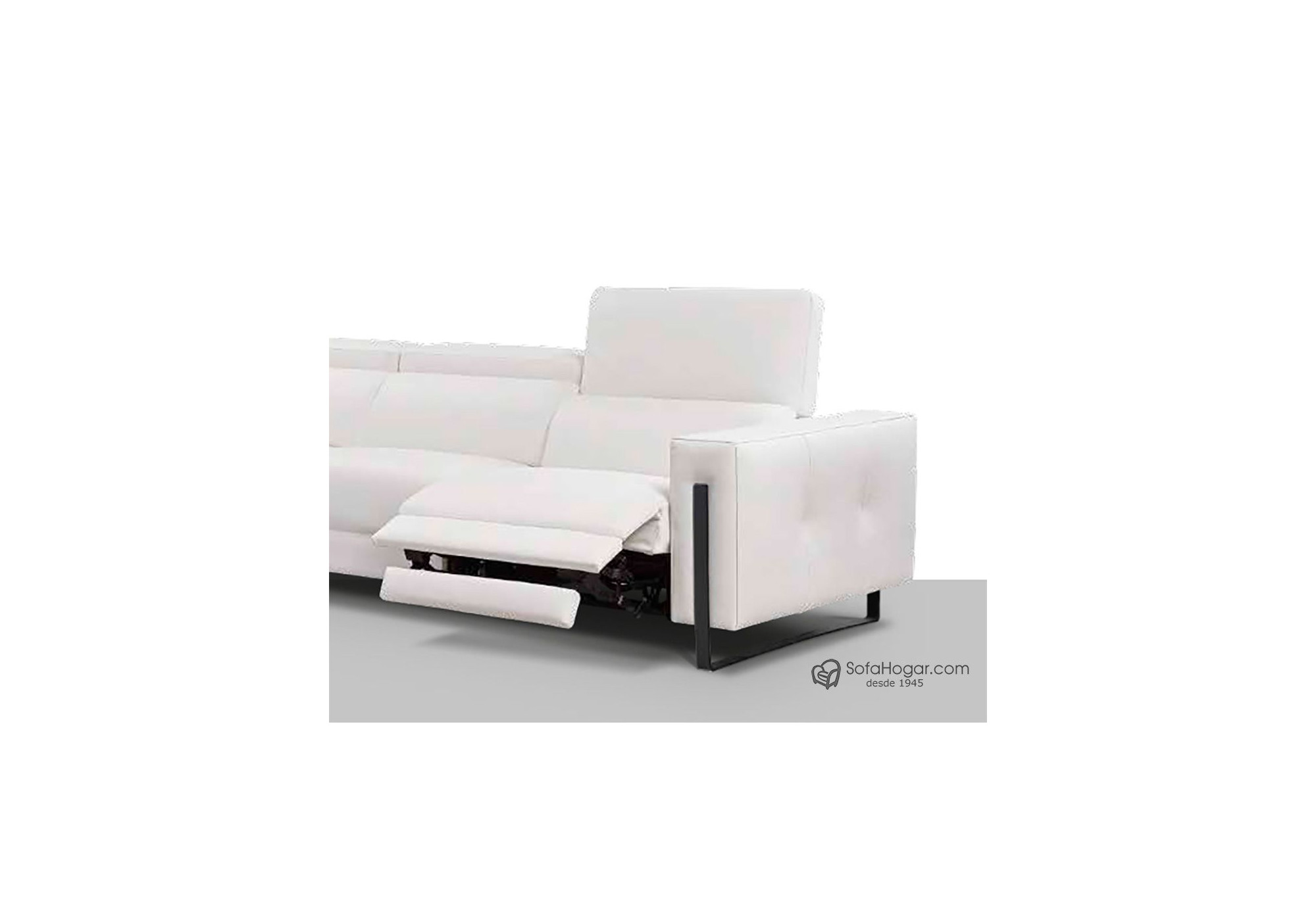 Sofá Moderno en Piel Natural – Modelo BRODY con Relax Opcional