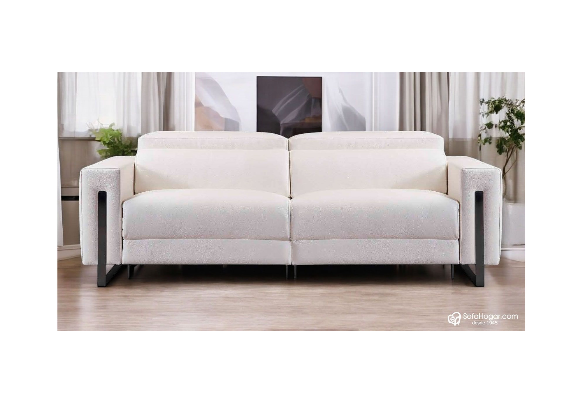 Sofá Moderno en Piel Natural – Modelo BRODY con Relax Opcional