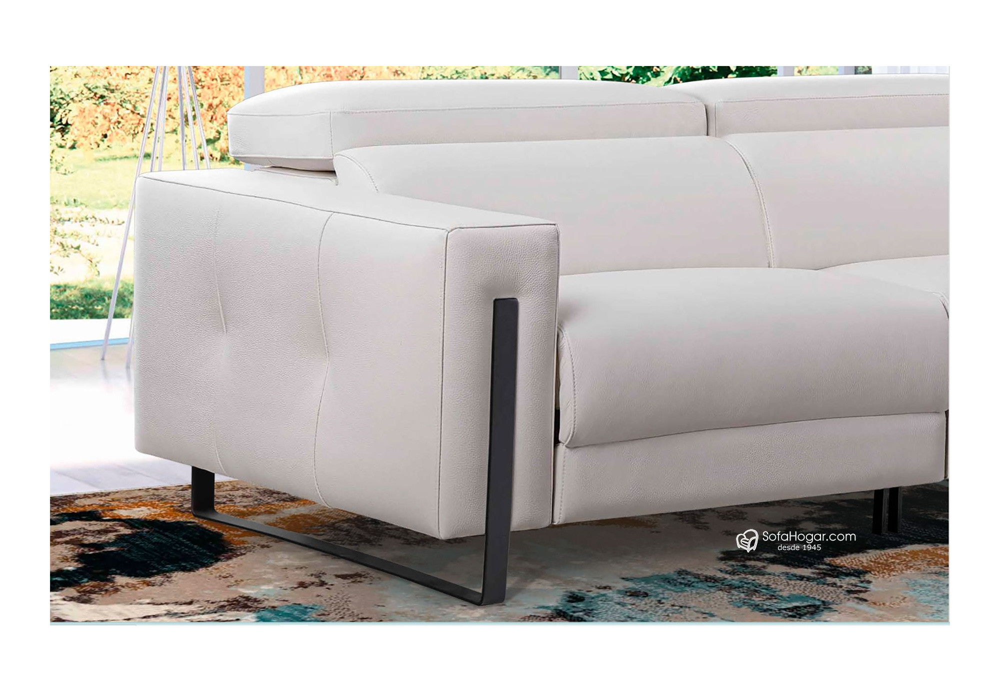 Sofá Moderno en Piel Natural – Modelo BRODY con Relax Opcional