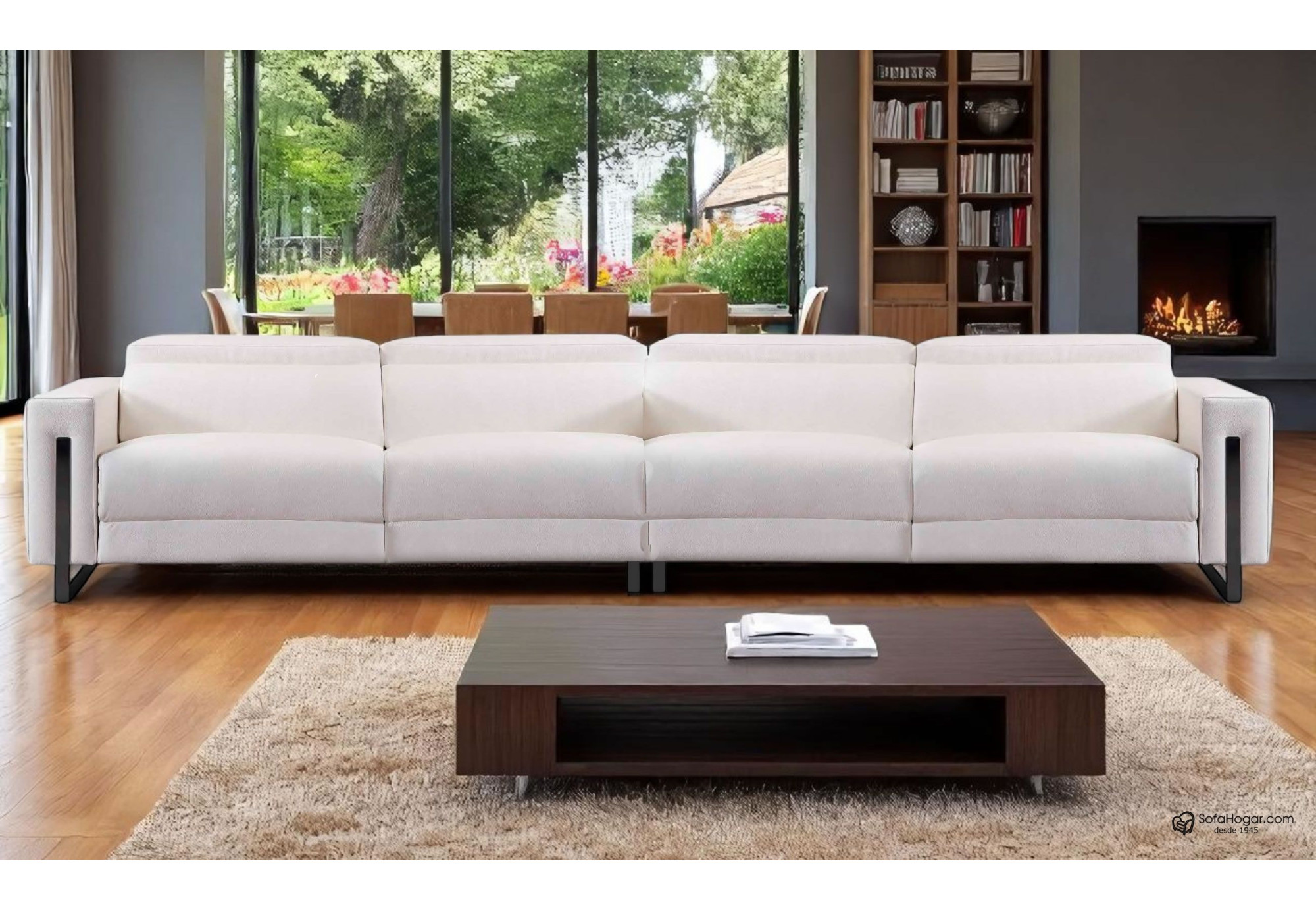 Sofá Moderno en Piel Natural – Modelo BRODY con Relax Opcional