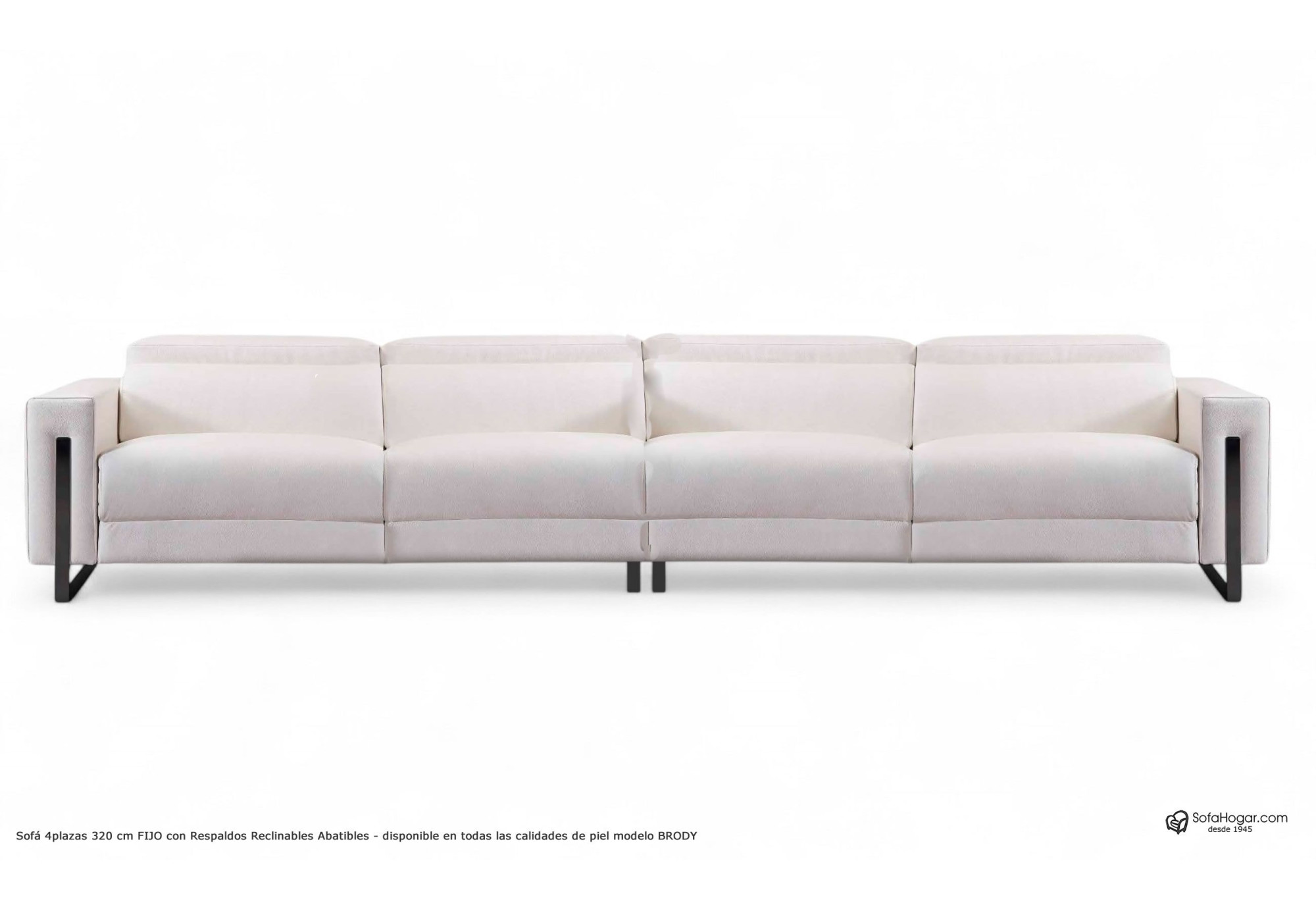 Sofá Moderno en Piel Natural – Modelo BRODY con Relax Opcional