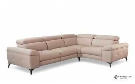 Rinconera en Piel Natural Lujo - Relax o Fija, arcón en brazos Modelo NAIRA