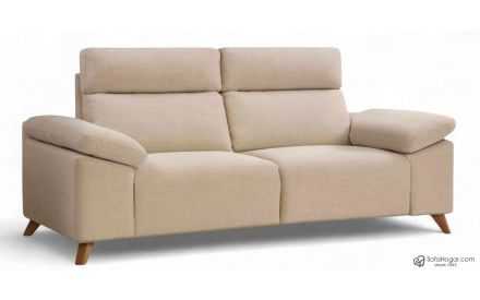 Sofá Contemporáneo, Piel Natural, Relax o Fijo - Modelo GUIDO