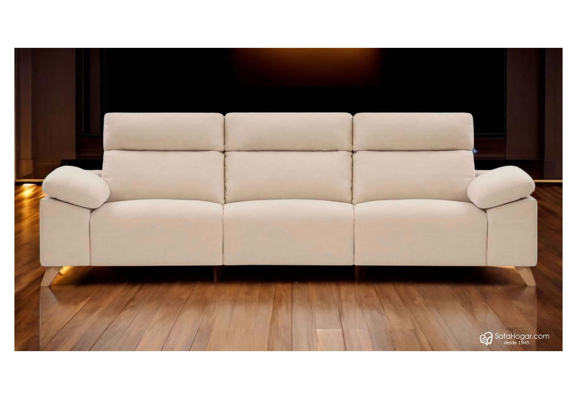 Sofá de piel GUIDO – Relax eléctrico o fijo, diseño contemporáneo y artesanía