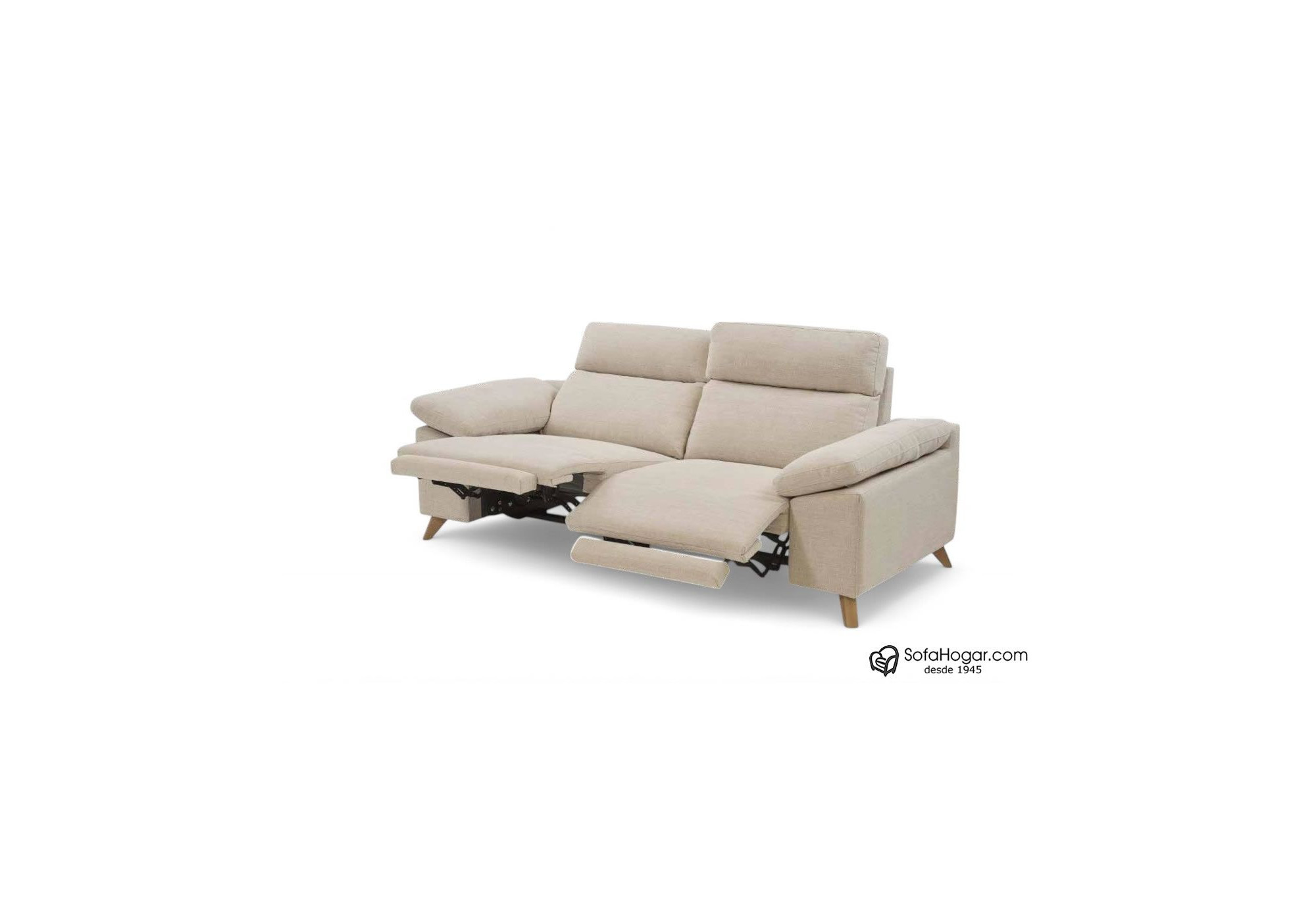 Sofá de piel GUIDO – Relax eléctrico o fijo, diseño contemporáneo y artesanía