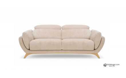 Sofá EDDY de piel natural – Moderno, elegante y ergonómico con asientos deslizantes y respaldo abatible