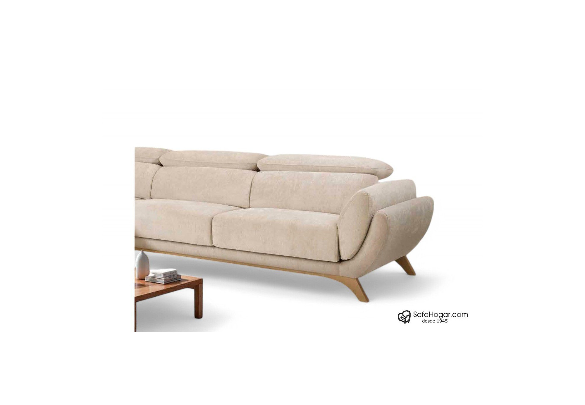 Sofá EDDY de piel natural – Diseño moderno, asientos deslizantes y opción relax