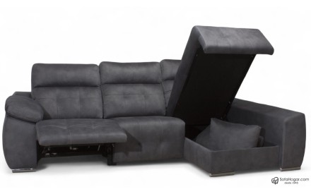 Sofá 3 plazas con chaiselongue relax eléctrico Crucero | Sofahogar 2
