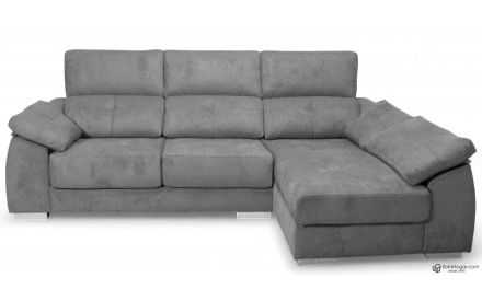 Chaise Longue Asiento Deslizante Piel Vaca Natural Modelo LANDOR