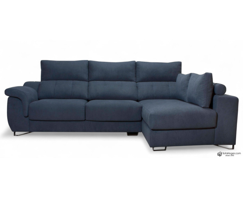 Sofá con Chaise Longue asientos deslizantes Mayte | Sofás de cuero