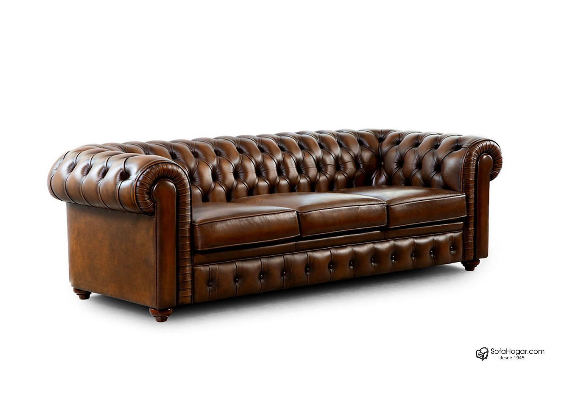 Sofá chester original en piel | Sofá chesterfield inglés | SofaHogar