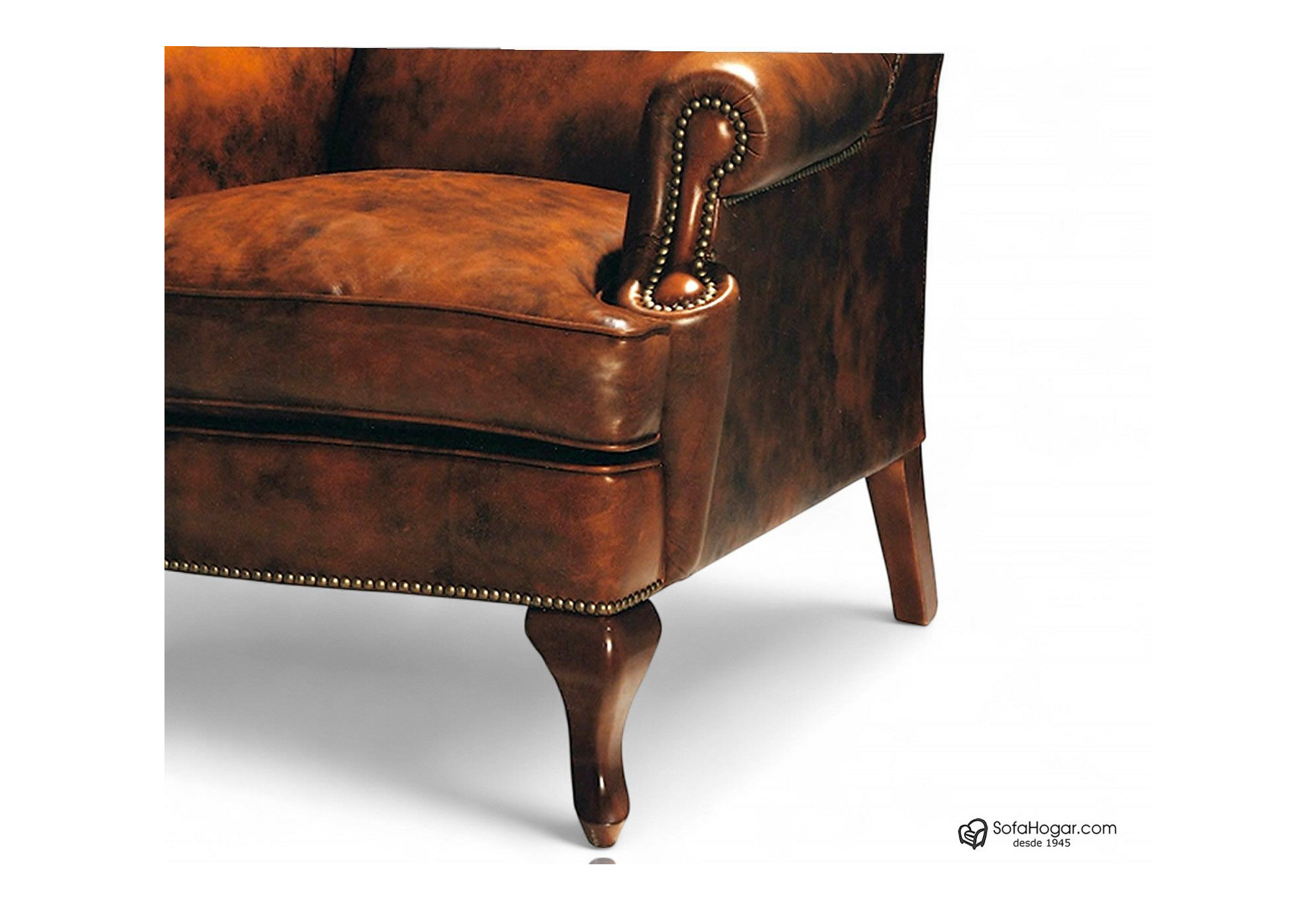 Sillón Orejero INGLÉS en piel natural – Artesano y elegante