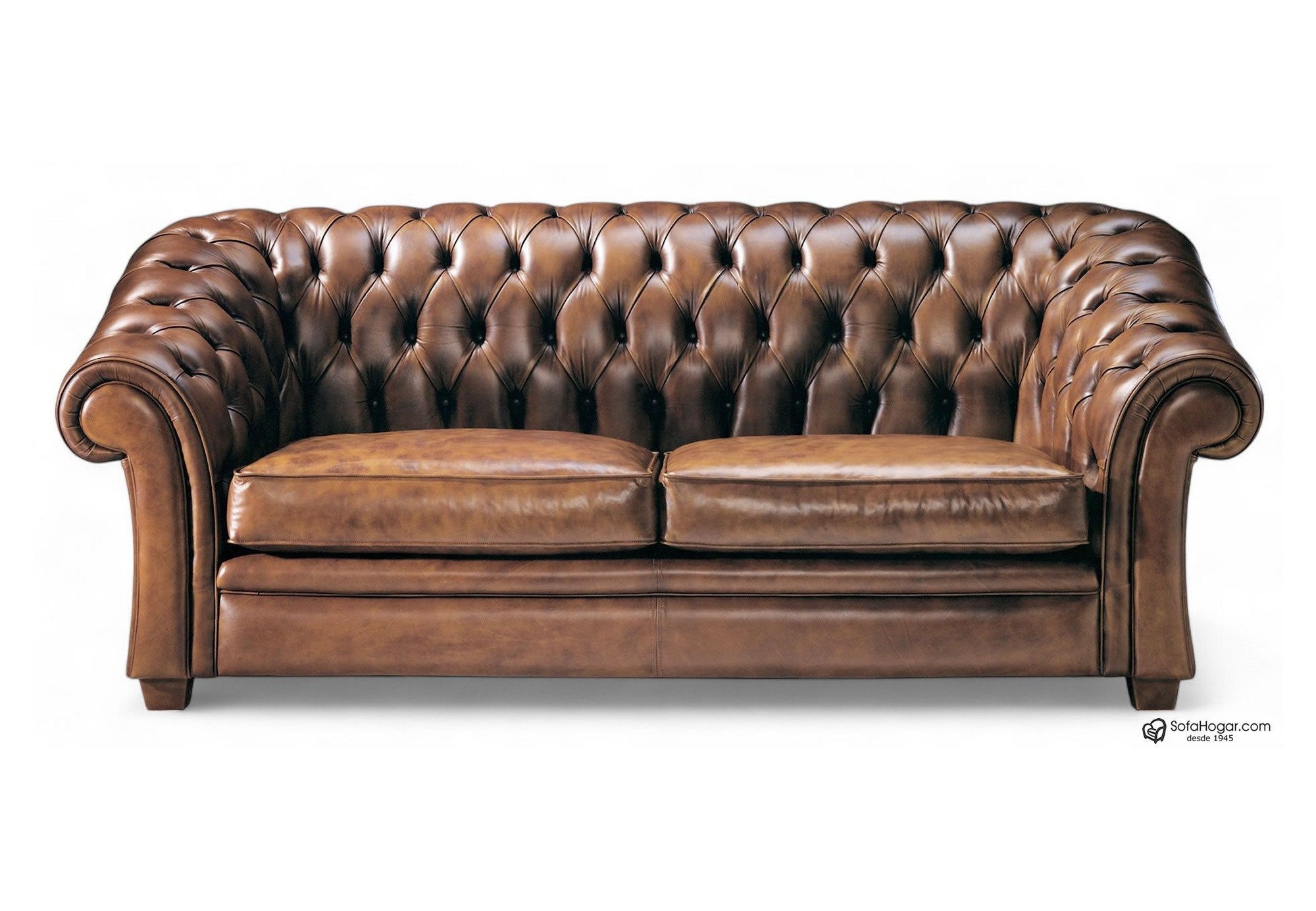 Sofá Chester 2 Plazas de Piel de Lujo al mejor precio