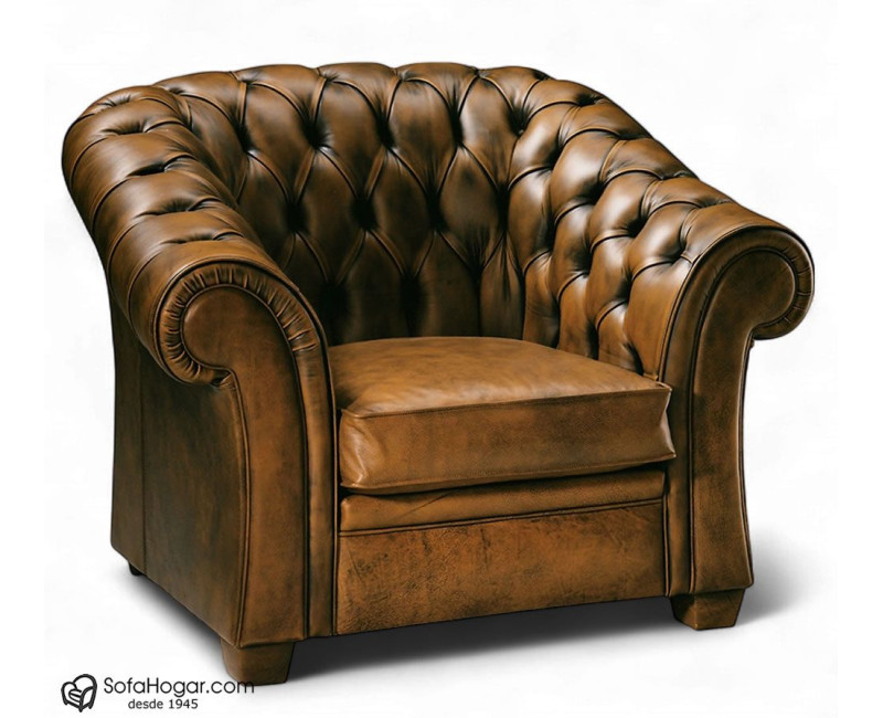 Sofá Chester 2 Plazas de Piel de Lujo al mejor precio