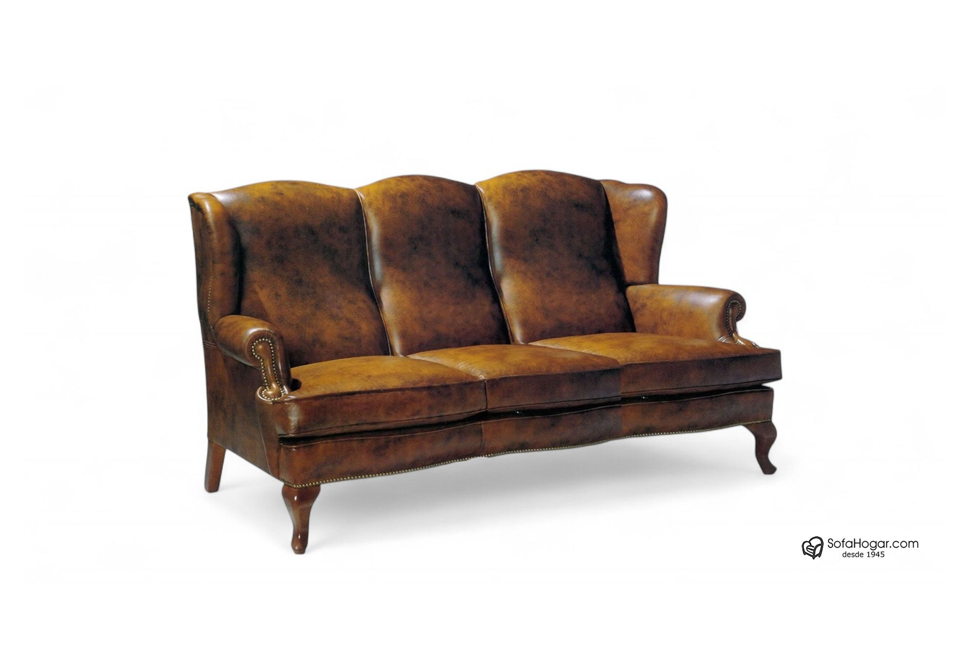 Sillón Orejero INGLÉS en piel natural – Artesano y elegante