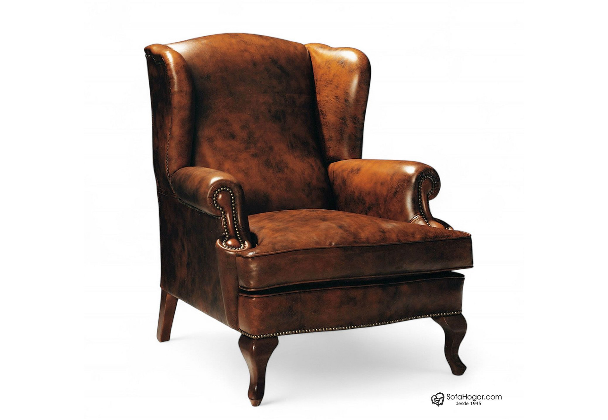 Sofá Diván Orejero INGLÉS en piel natural – Artesano y elegante