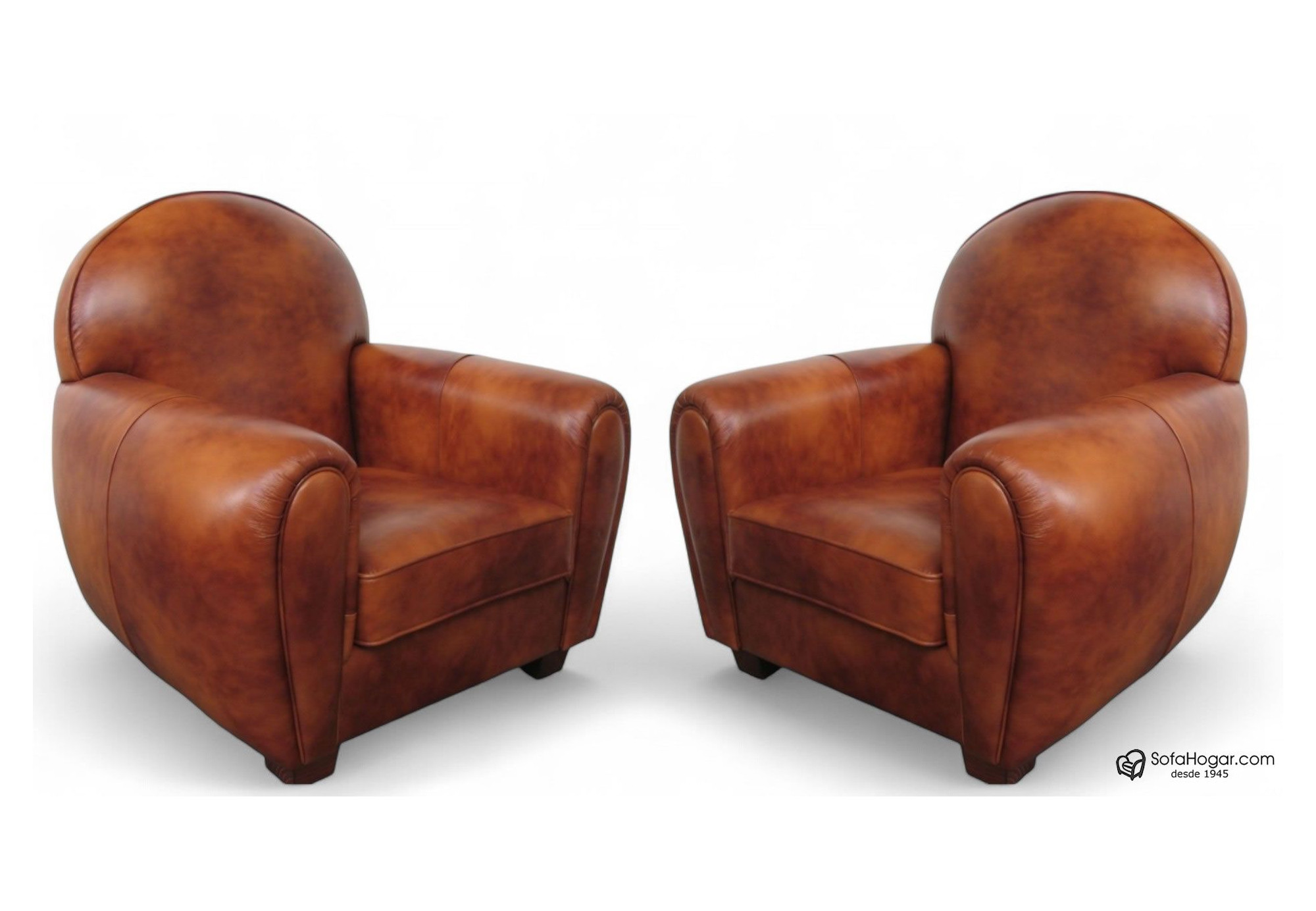 Butaca Club Estilo Parisino en Piel Natural – Modelo CLUB Hecho a Mano