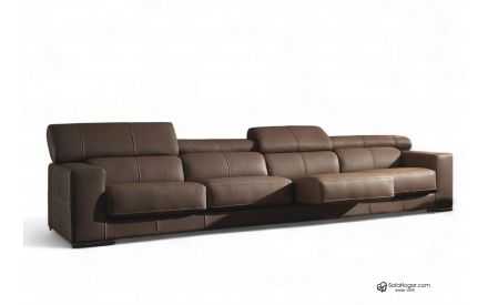Sofá Piel Asientos Deslizantes Modelo DALBERT