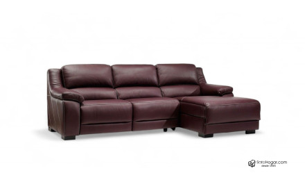 Sofá Chaise Longue Relax de Piel Bakari