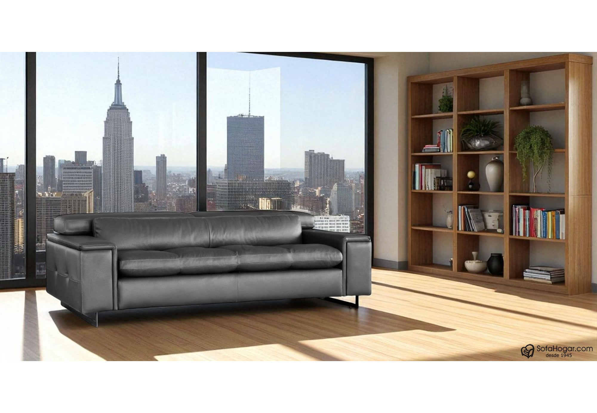 Sofá de diseño en piel natural española TRENTON | Comprár sofás