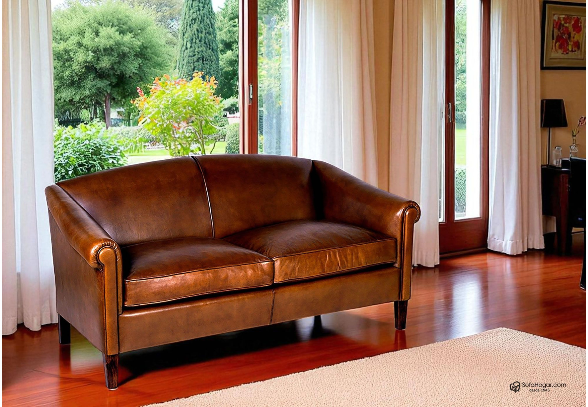 Sofá 2 plazas y sillón de piel Castillo | Sofá y sillón de piel online