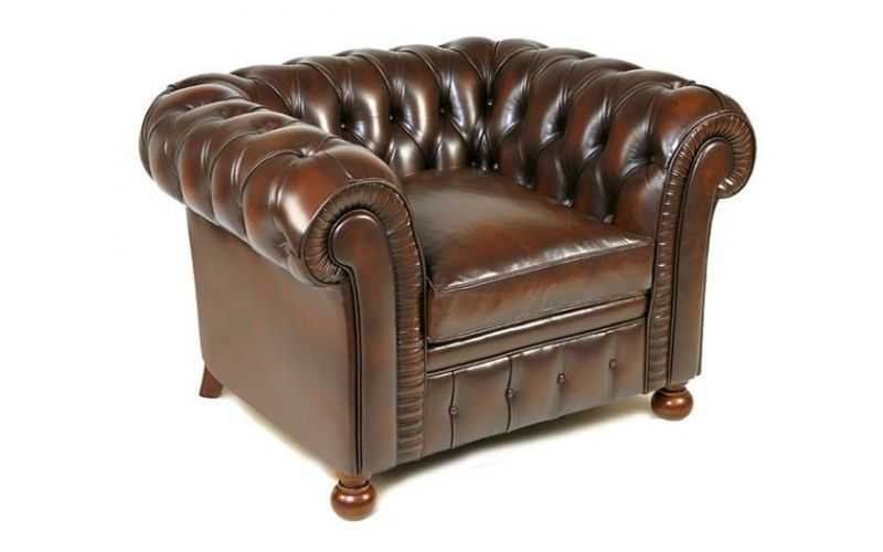 Sillón Chesterfield en piel - Hecho a mano en España 2
