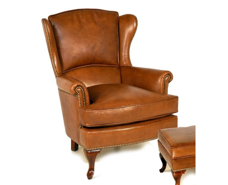 Butaca Orejera | Butaca de piel natural | Sillones online SofaHogar