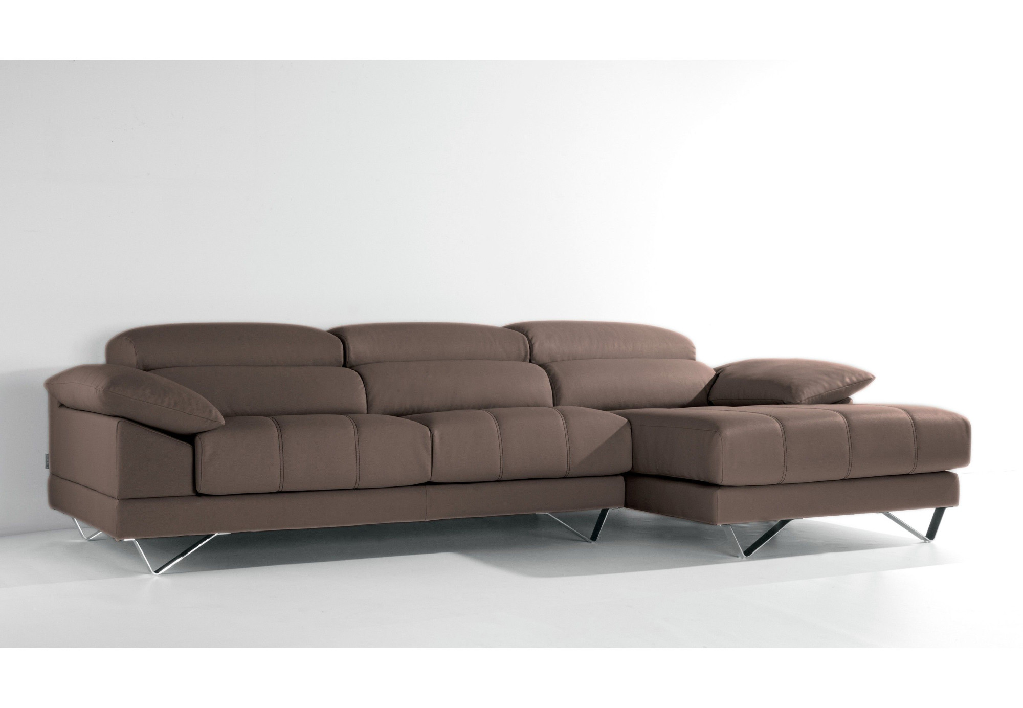 Chaise Longue Piel Blanca MADRID | Chaiselongue de cuero