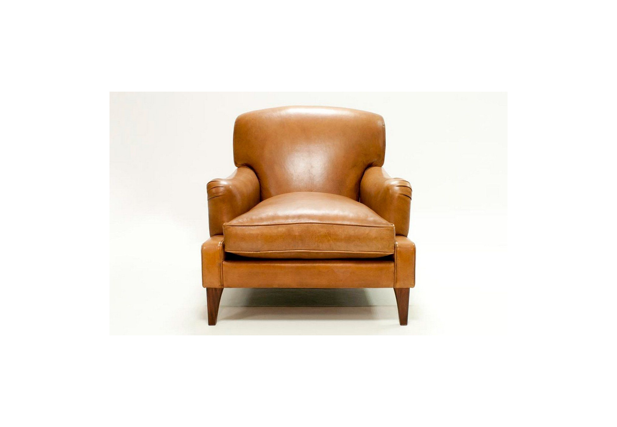 Butaca de piel Paul | Butaca de cuero Clásica Inglesa | SofaHogar